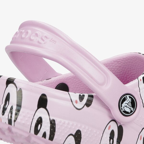 Dziecięce sandały / klapki CROCS CLASSIC PANDA PRINT CLOG K 2069996gdk kolor różowy