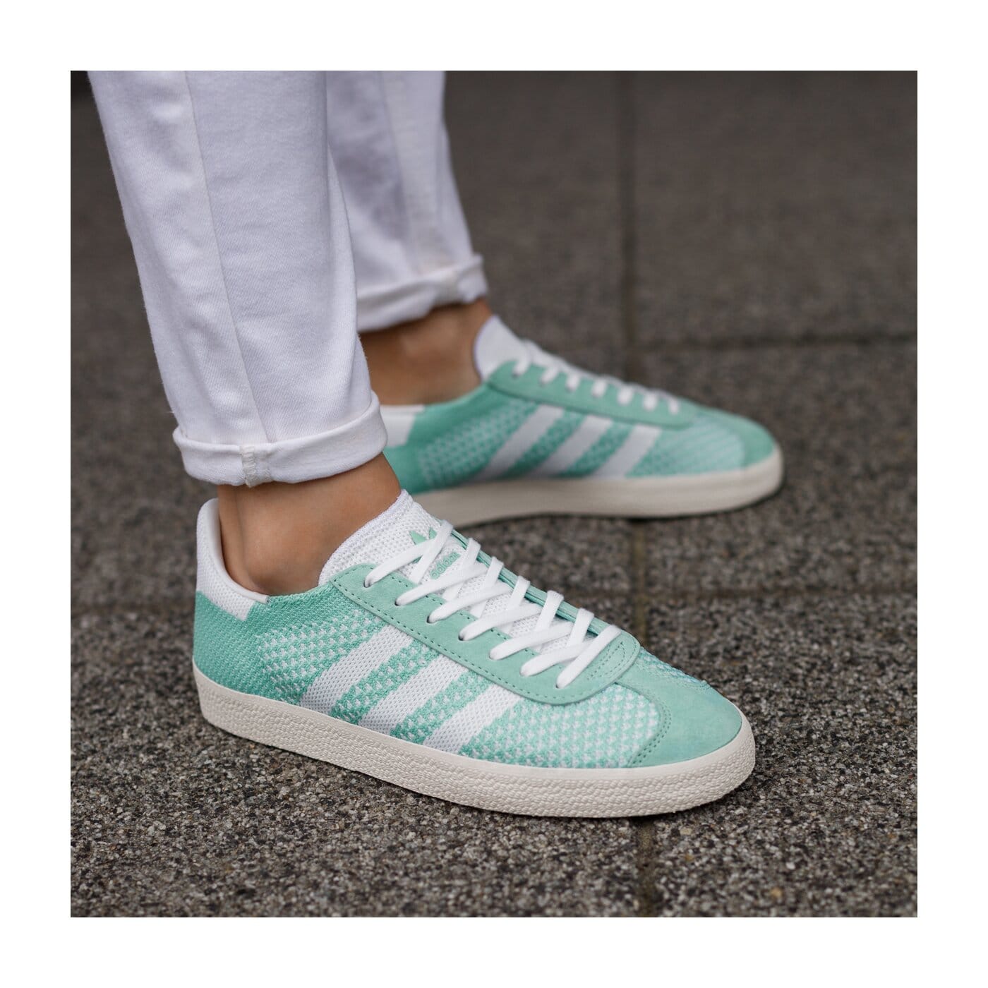 Damskie sneakersy (buty) ADIDAS GAZELLE PK W bb5210 kolor zielony