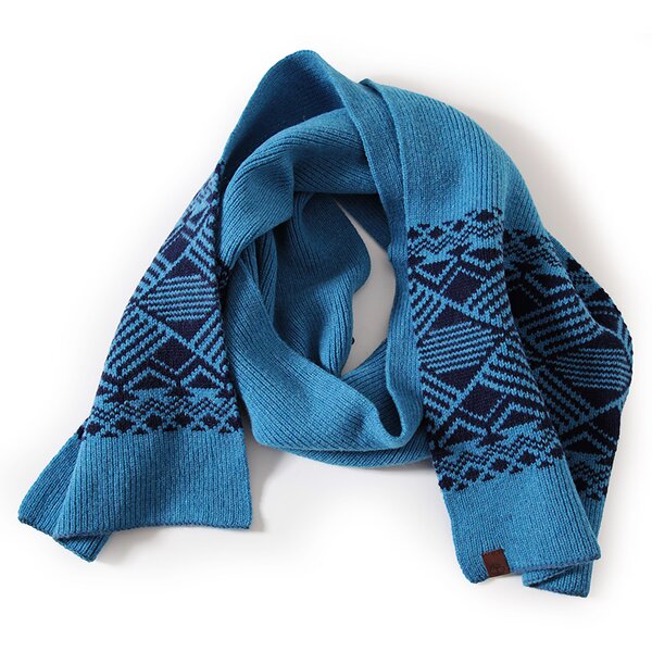 Męska czapka zimowa TIMBERLAND CZAPKA PATTERN HAT & SCARF GIFT j1798459 kolor niebieski