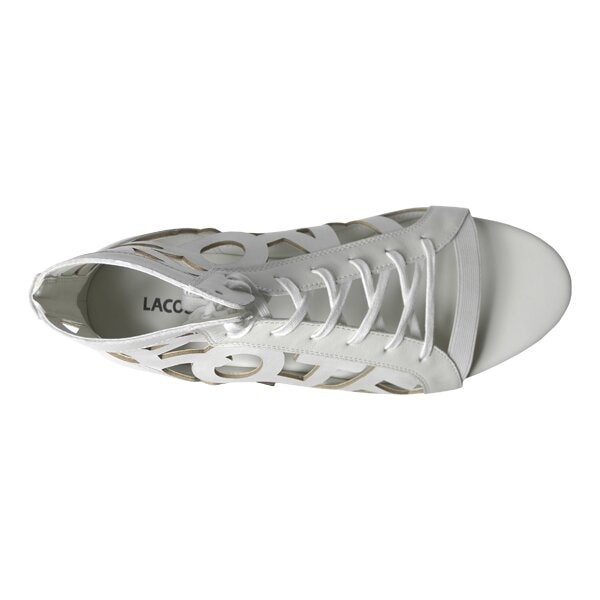 Damskie sandały LACOSTE OLYMPE SRW 721srw7241098 kolor biały