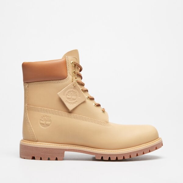 Męskie buty za kostkę TIMBERLAND PREMIUM 6 IN LACE WP BOOT tb0a2p6wen21 kolor beżowy