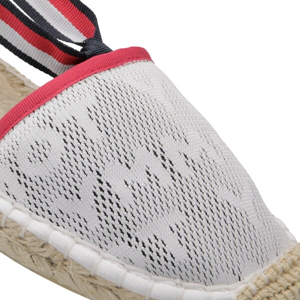 Damskie espadryle TOMMY HILFIGER KIM 5D TOMMY MESH ESPADRILLE SANDAL #fw0fw03935020# kolor biały