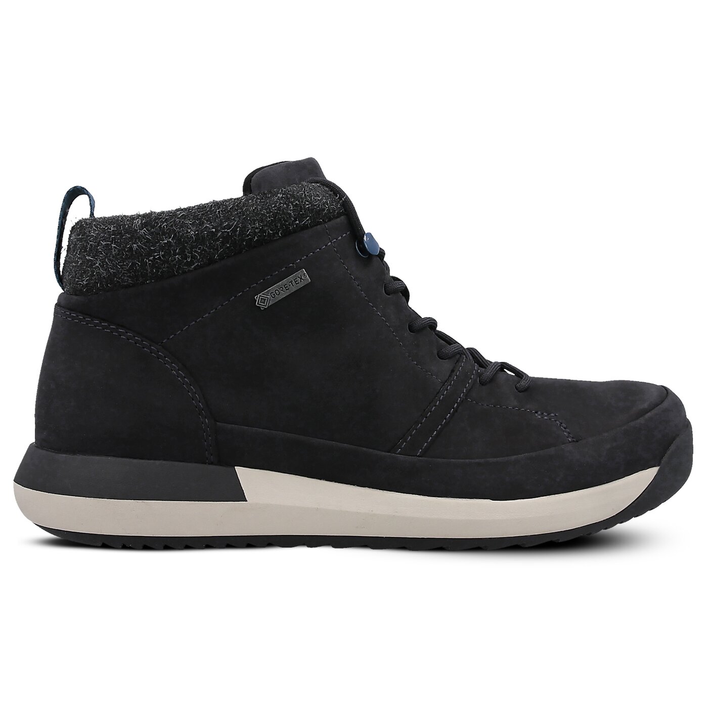 Męskie buty outdoor (trekkingowe) CLARKS JOHTO HI GTX DARK BLUE NUBUCK 26119768 kolor czarny