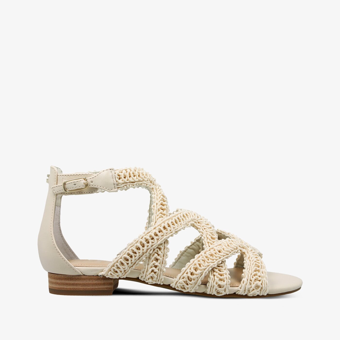 Damskie sandały GUESS DARIO SANDAL FABRIC fldro2fab03milk kolor beżowy