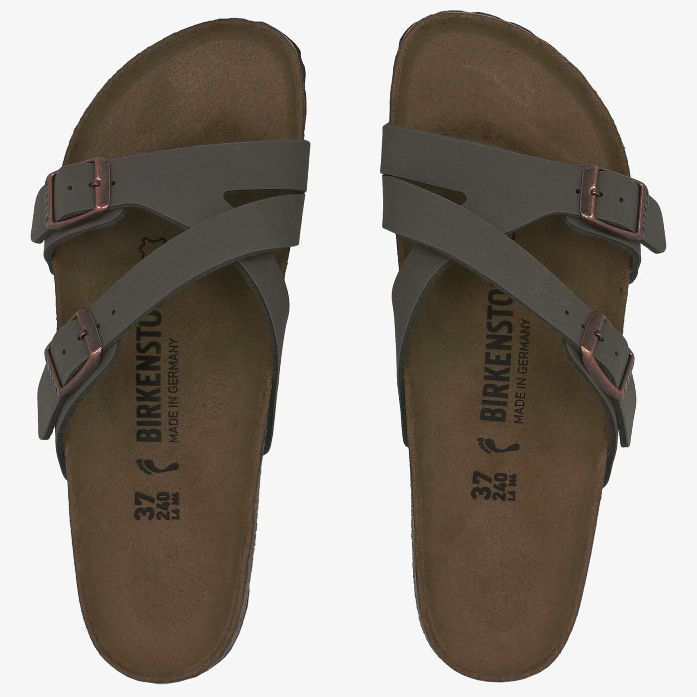 Damskie klapki BIRKENSTOCK YAO 1016351 kolor brązowy