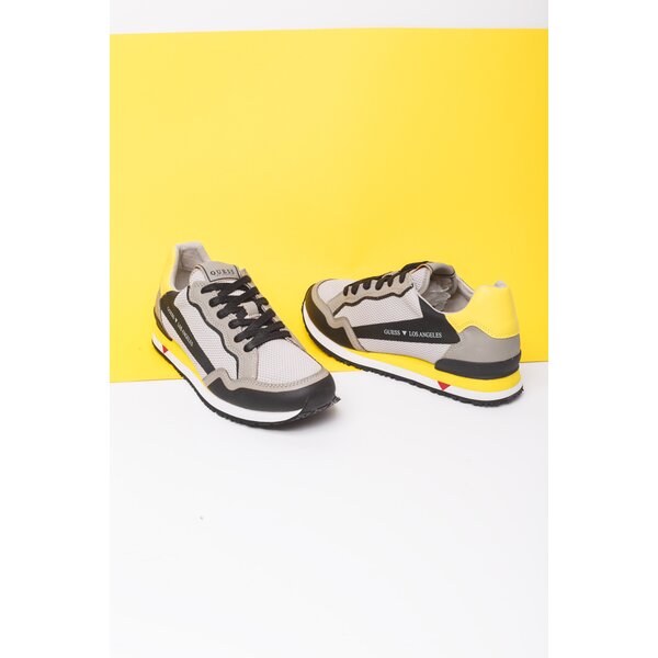 Męskie sneakersy (buty) GUESS GENOVA fm6genfab12grblk kolor szary