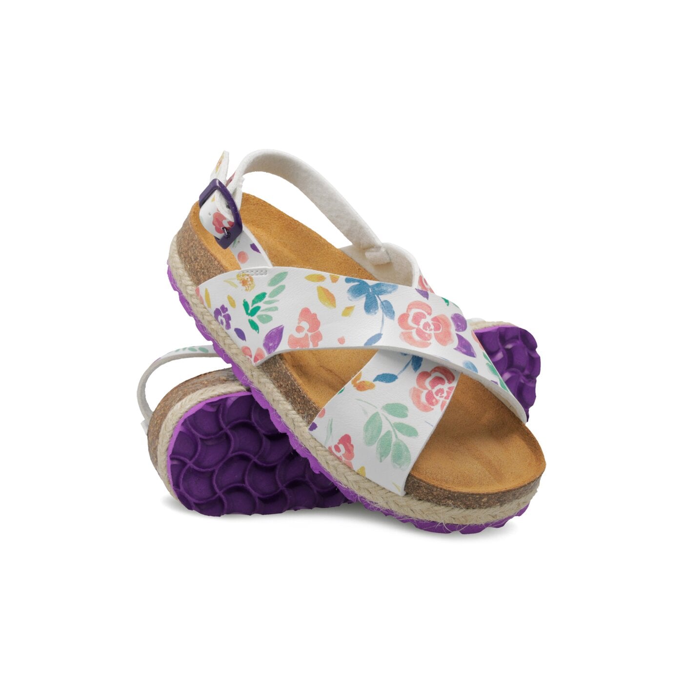 Dziecięce sandały / klapki PAEZ BIO CROSS FLOWERY 1932623b0702100 kolor biały