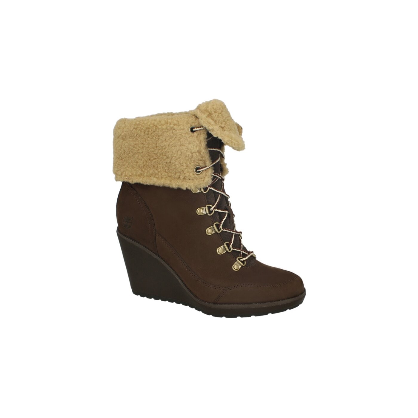 Damskie kozaki TIMBERLAND EK MERIDEN WARM LINED FOLD DOWN 8443r kolor brązowy