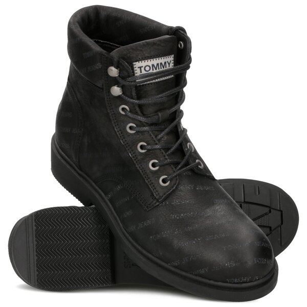 Męskie buty za kostkę TOMMY HILFIGER JONNY 3N em0em00234990 kolor czarny
