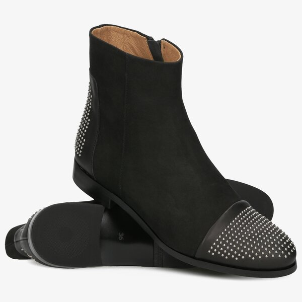 Damskie botki / sztyblety SYMBIOSIS ANNABELL  sywc219026 kolor czarny