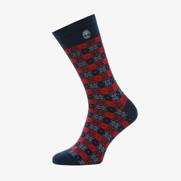 Męskie skarpetki TIMBERLAND SKARPETY 1PP FAIR ISLE BOOT SOCK tb0a1eqa4511 kolor granatowy