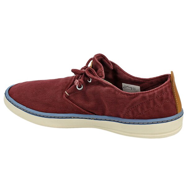 Męskie trampki TIMBERLAND EK HANDCRAFTED FABRIC OXFORD  5311a kolor bordowy