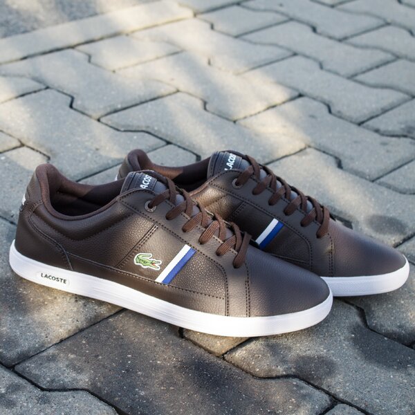 Męskie sneakersy (buty) LACOSTE EUROPA TCL  730spm0008db2 kolor brązowy