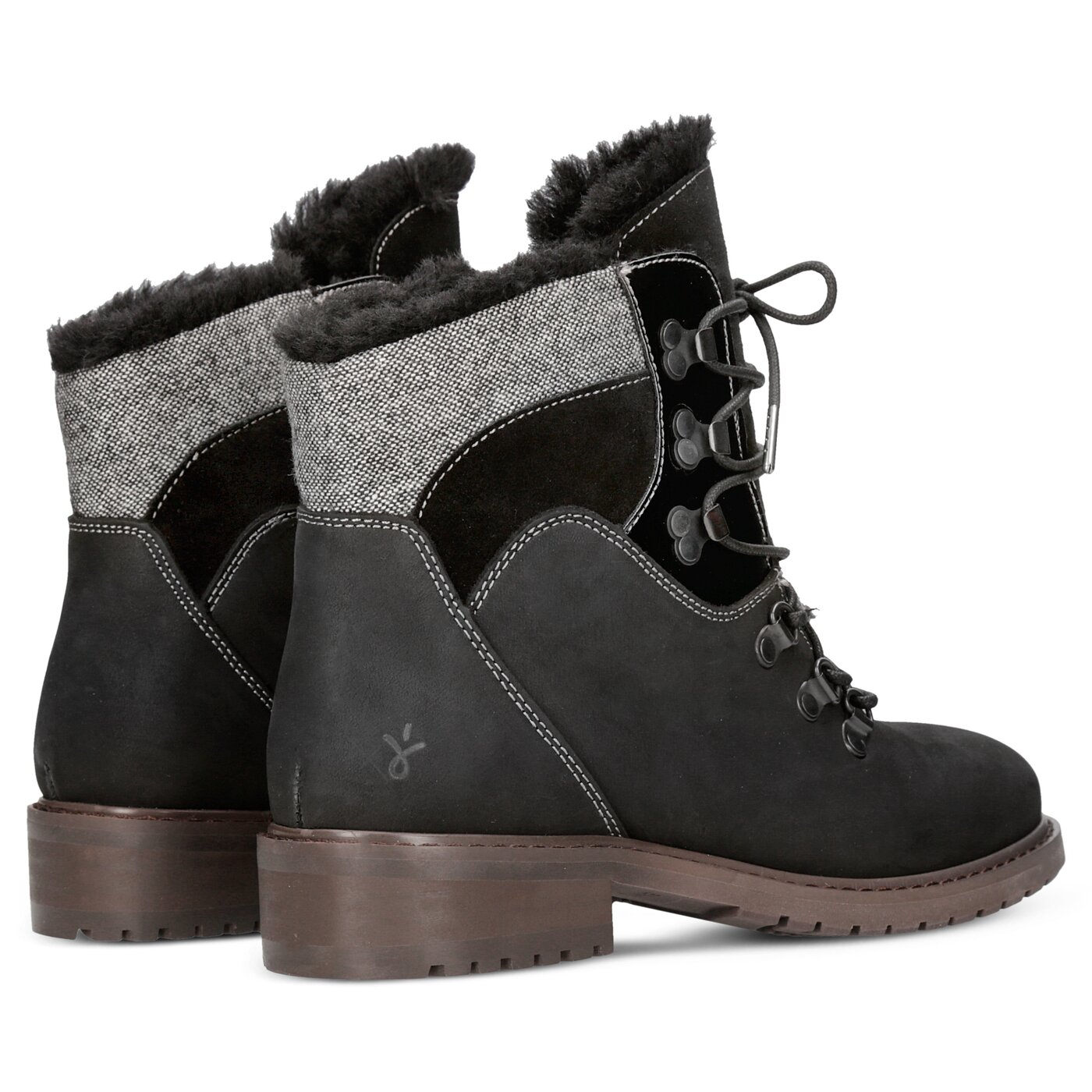 Damskie botki / sztyblety EMU PRIMROSE SANDS BLACK w11583black kolor czarny