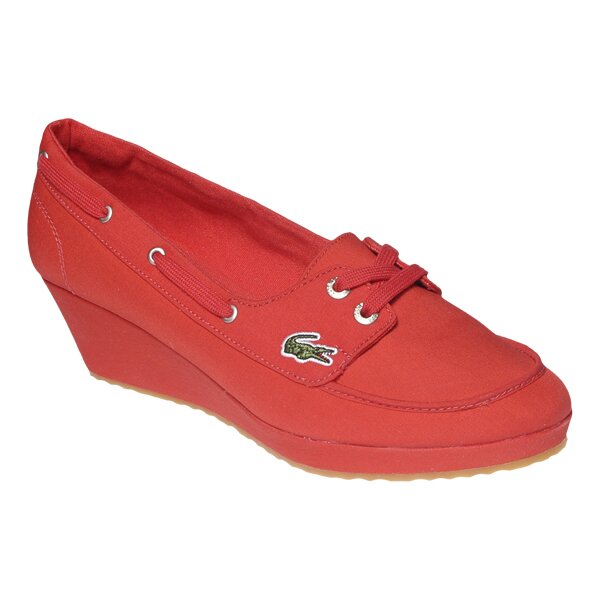 Damskie mokasyny i półbuty LACOSTE INSEE 721srw244484t kolor czerwony