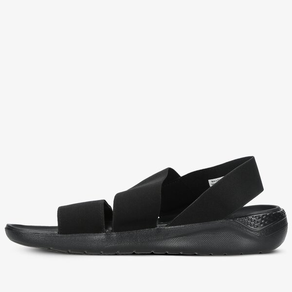 Damskie klapki CROCS LITERIDE STRETCH SANDAL 206081060 kolor czarny