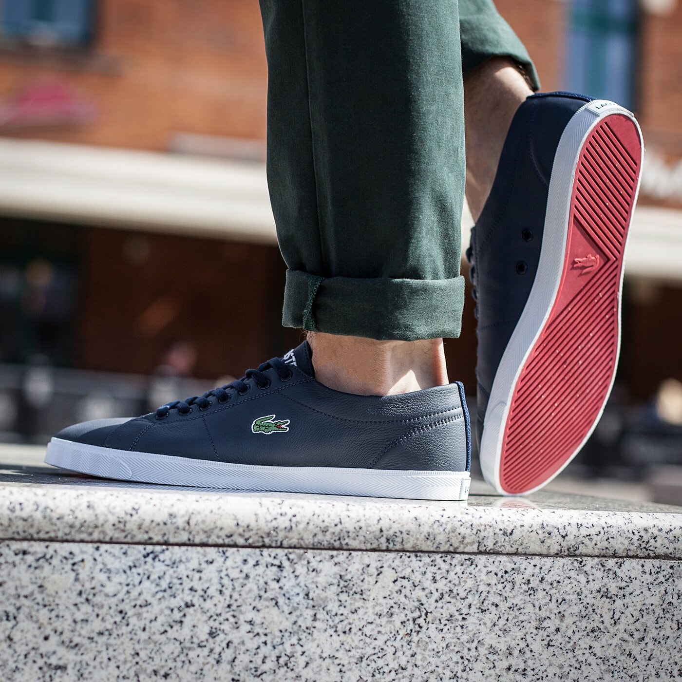 Męskie trampki LACOSTE MARCEL LCR3 731spm010095k kolor granatowy