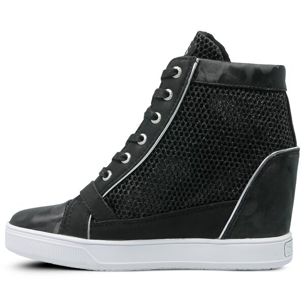 Damskie trampki GUESS FIORE flioe1fam12black kolor czarny