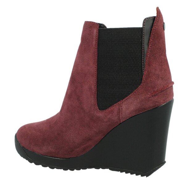 Damskie botki / sztyblety LACOSTE TERRIANNE 728srw1144fd8 kolor bordowy