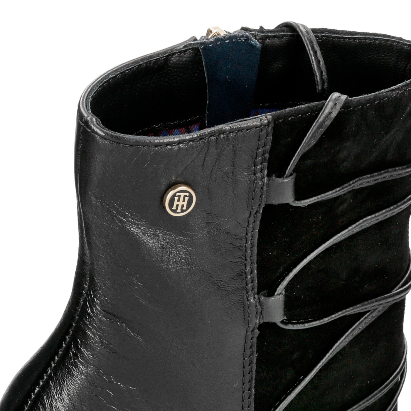 Damskie botki / sztyblety TOMMY HILFIGER CHERYL 3C fw0fw02016990 kolor czarny