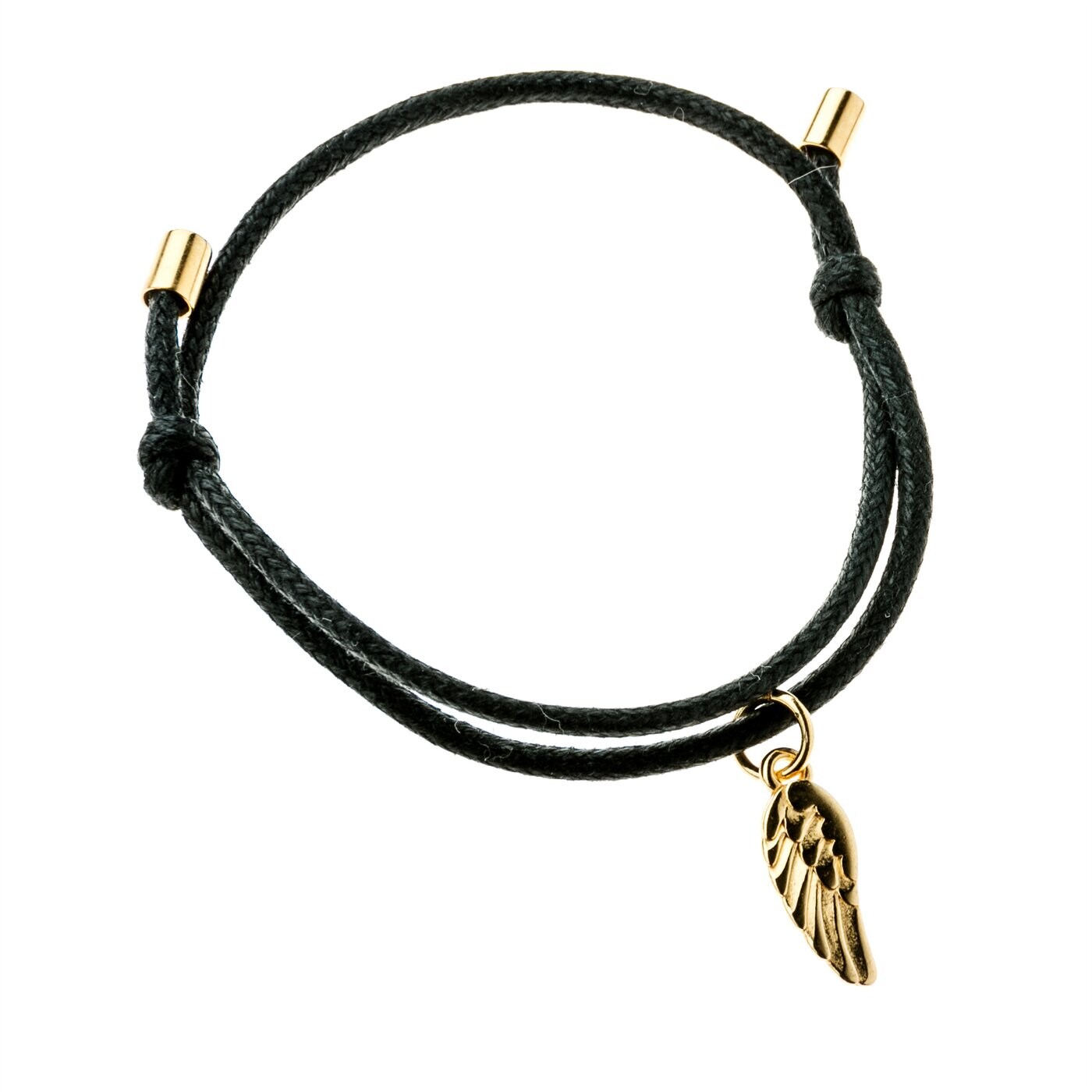 Damska bransoletka / brelok SYMBIOSIS  BRANSOLETKA SKRZYDEŁKO syab002 kolor czarny