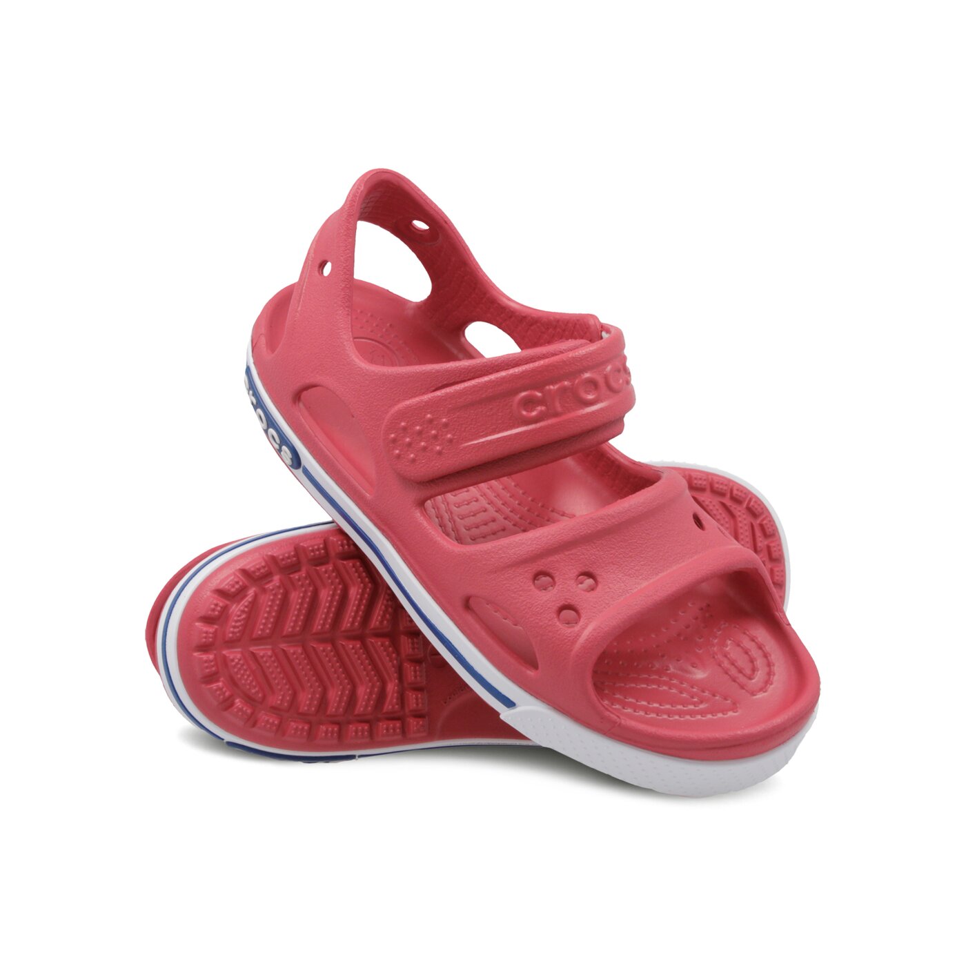 Dziecięce sandały / klapki CROCS CROCBAND II SANDAL PS 148546oek kolor czerwony