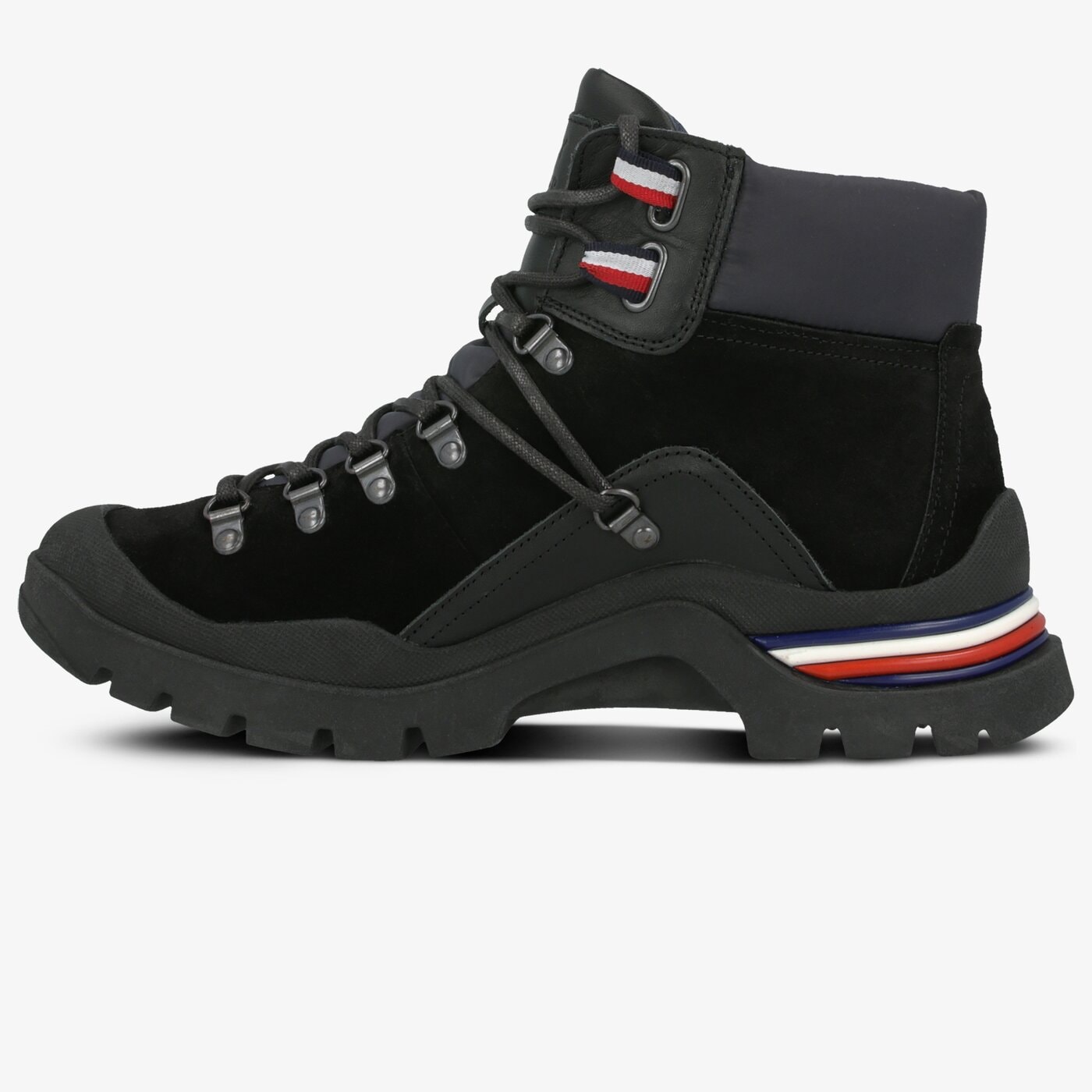 Męskie buty outdoor (trekkingowe) TOMMY HILFIGER CORPORATE OUTDOOR BOOT fm0fm02414990 kolor czarny