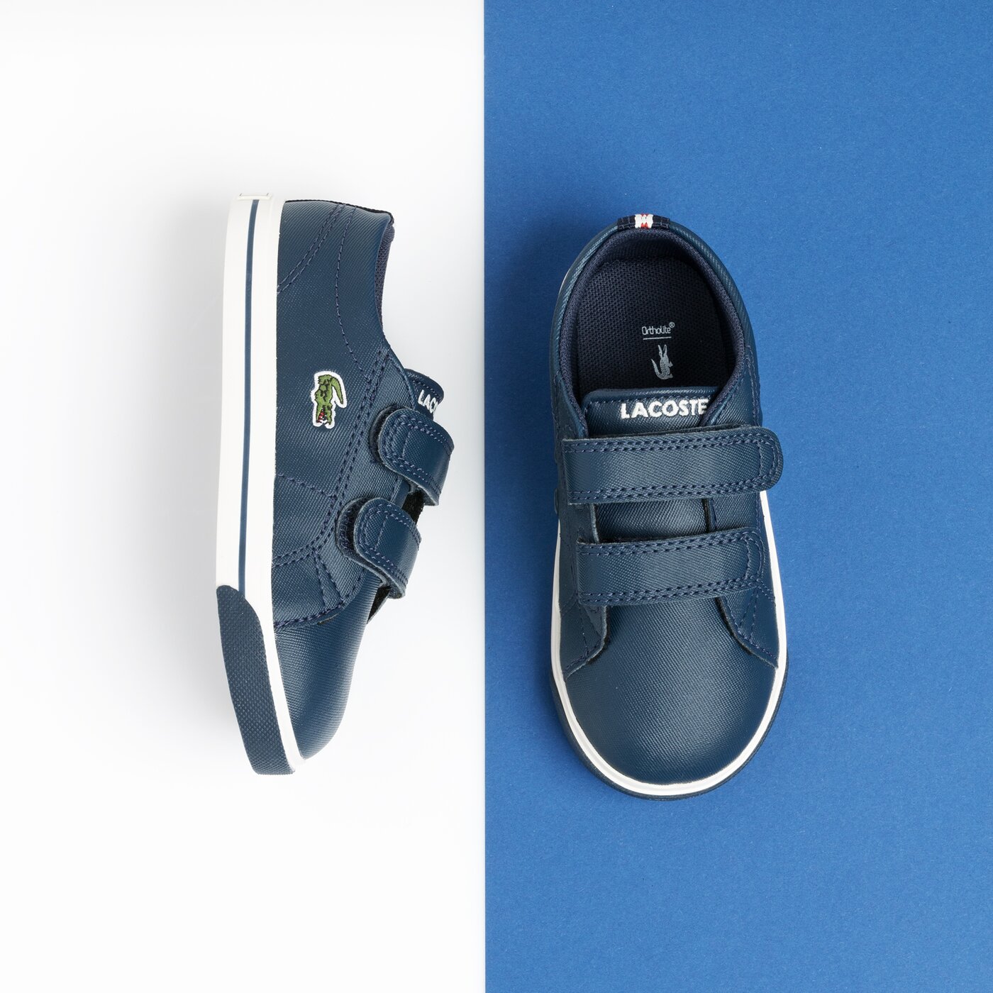 Dziecięce trampki LACOSTE RIBERAC 119 2 CUI 737cui0020j18 kolor granatowy