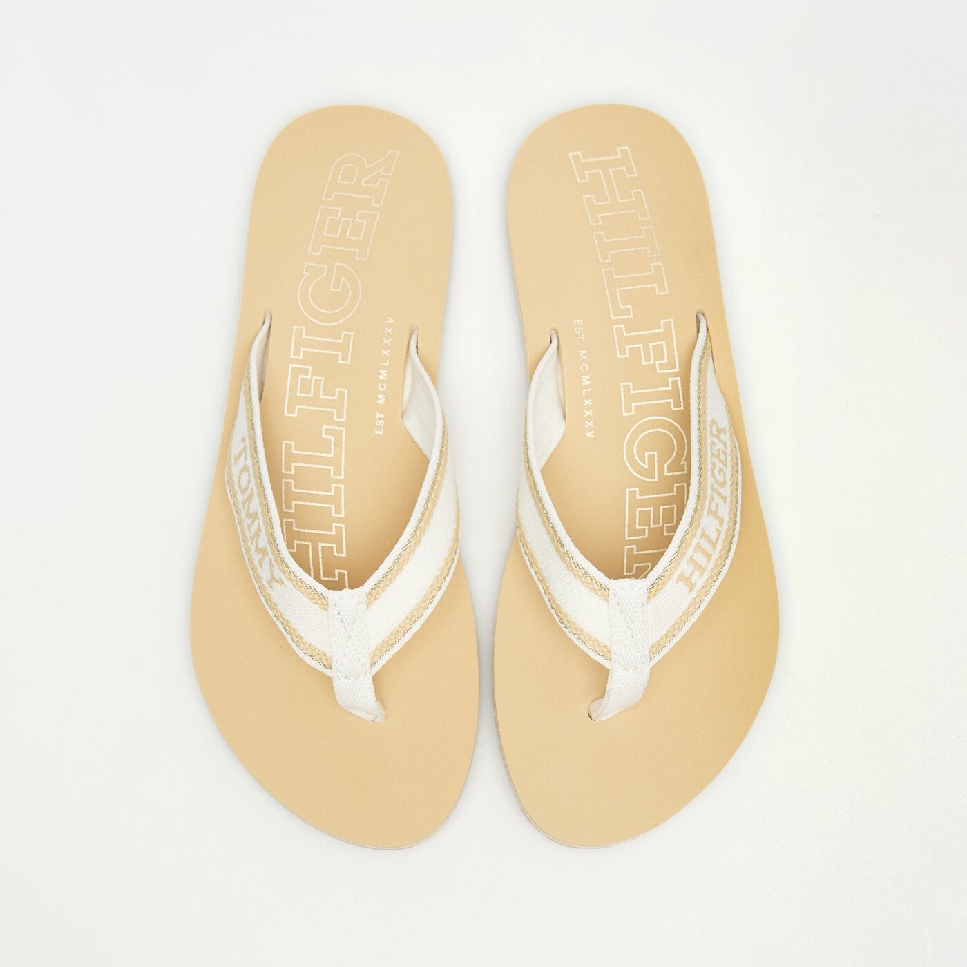 Damskie klapki TOMMY HILFIGER HILFIGER BEACH SANDAL fw0fw07905acr kolor beżowy