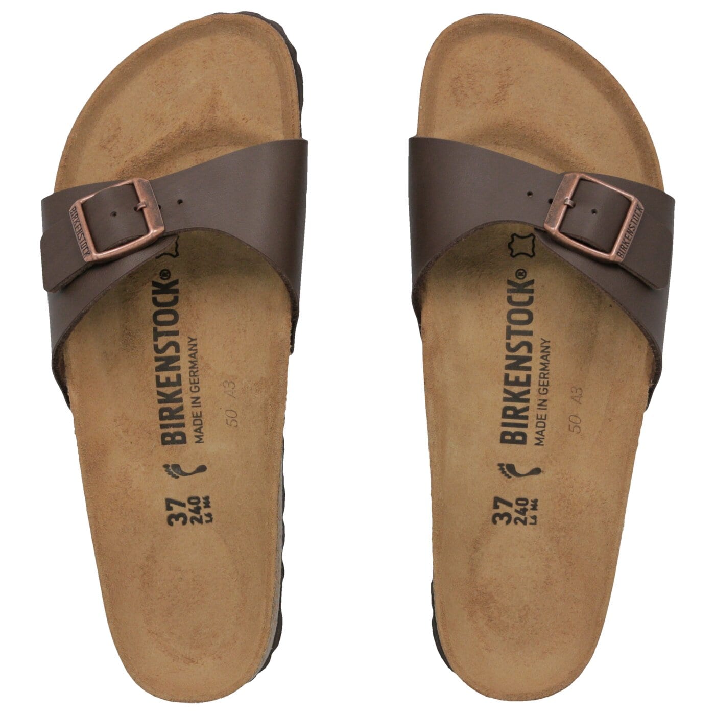 Damskie klapki BIRKENSTOCK MADRID  40393 kolor brązowy