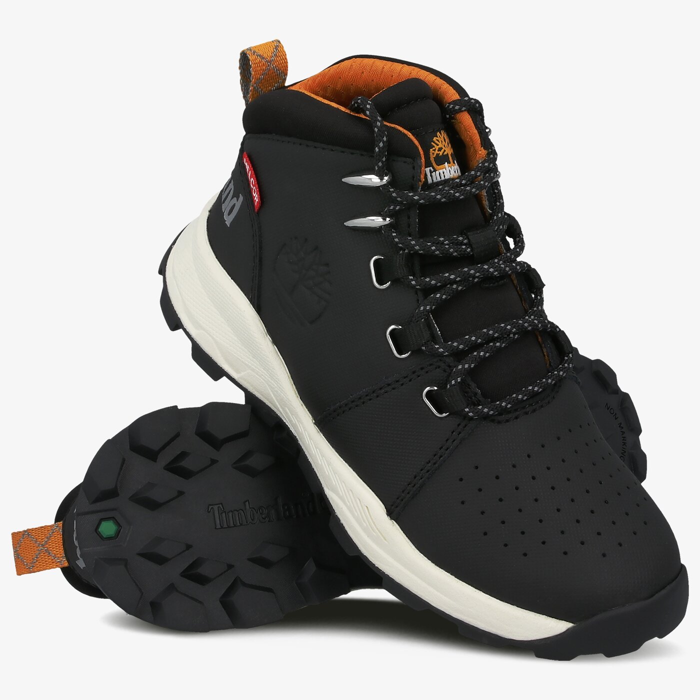 Dziecięce buty outdoor / trekkingowe TIMBERLAND BROOKLYN CITY MID tb0a426p0011 kolor czarny