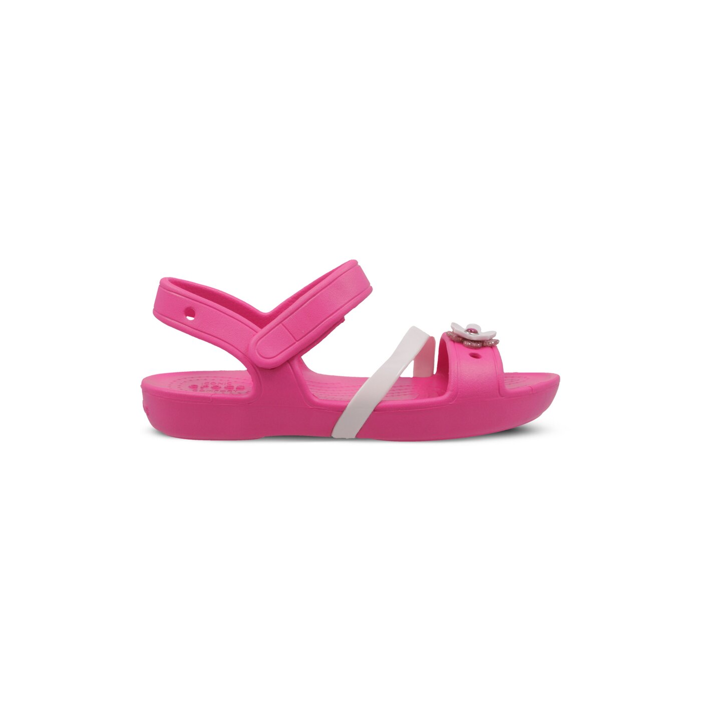 Dziecięce sandały / klapki CROCS LINA CHARM SANDAL K 2055306x0i kolor różowy