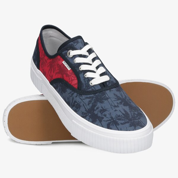 Męskie trampki TOMMY HILFIGER ELEVATED RWB PRINT VULC fm0fm036180gz kolor granatowy