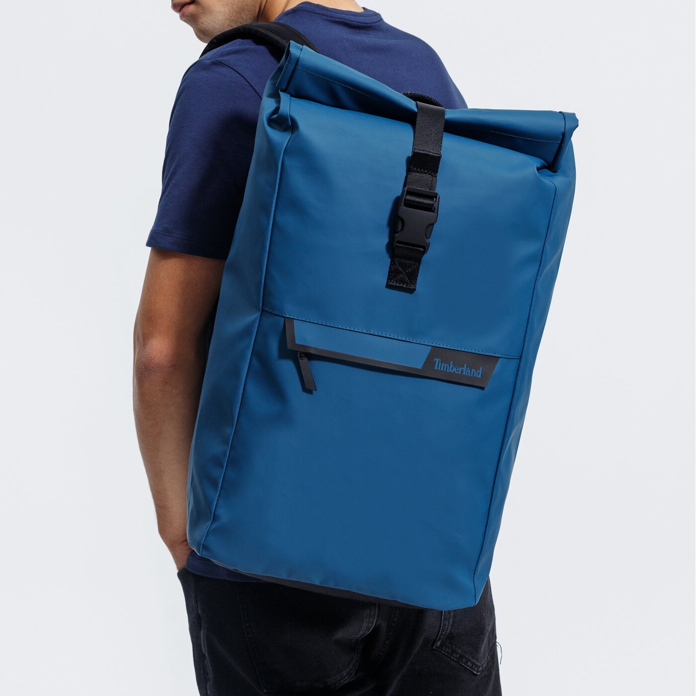 Damski plecak TIMBERLAND PLECAK ROLL TOP BACKPACK tb0a2hmrbz41 kolor niebieski