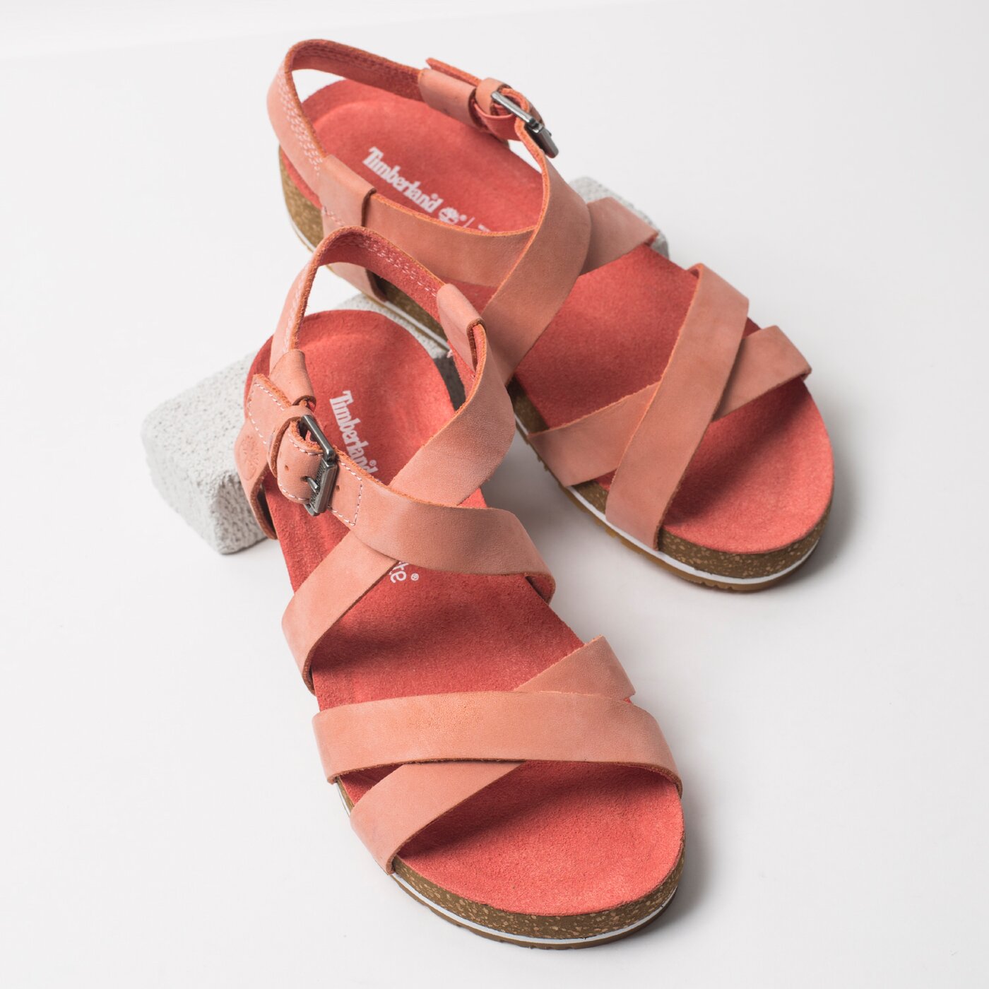 Damskie sandały TIMBERLAND MALIBU WAVES ANKLE ca1mr7 kolor różowy