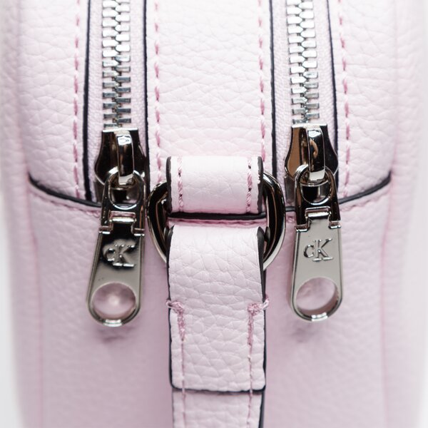 Damska torebka CALVIN KLEIN TOREBKA DOUBLE ZIP CROSSBODY k60k607479tn9 kolor różowy