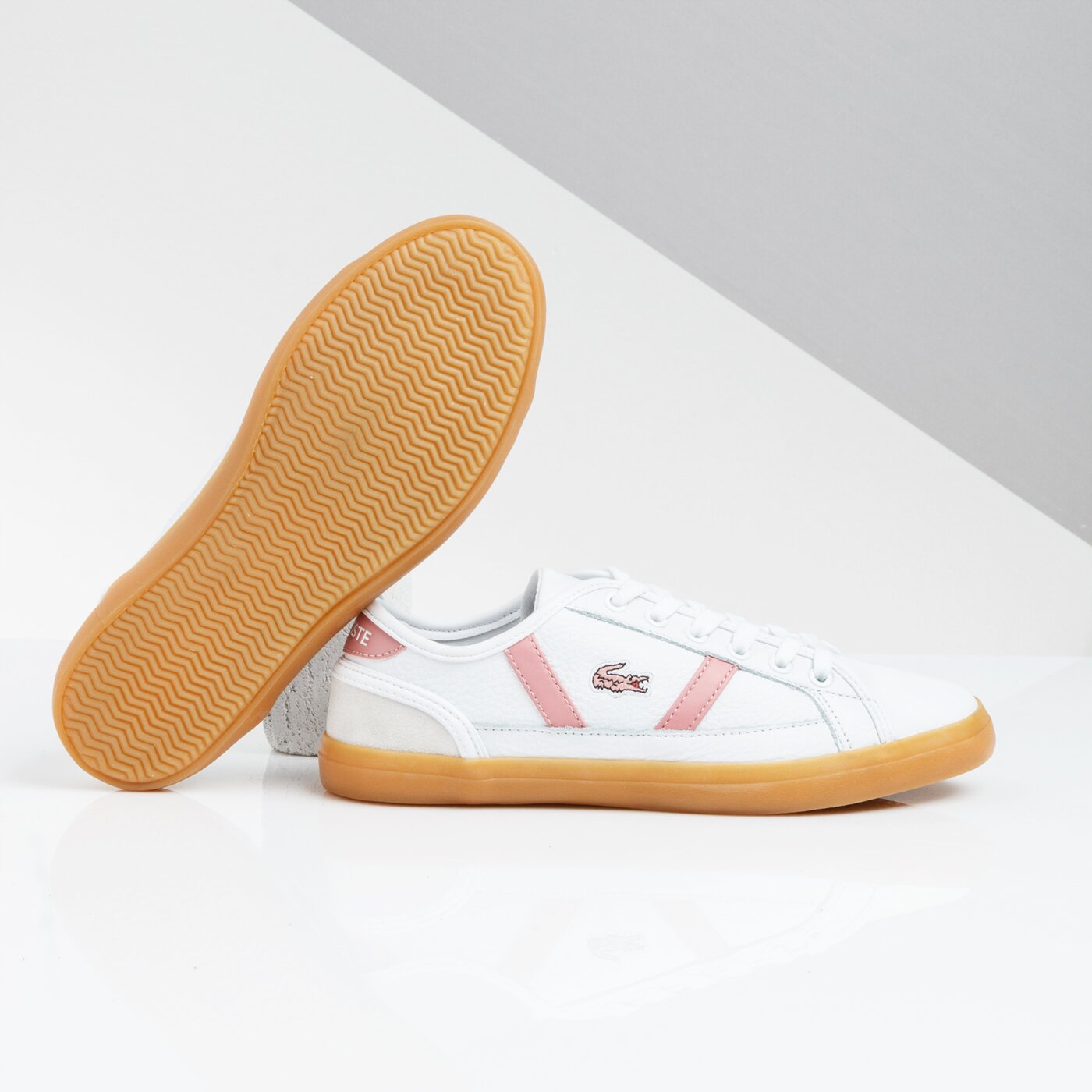 Damskie trampki LACOSTE SIDELINE 319 1 CFA 738cfa0038b53 kolor biały