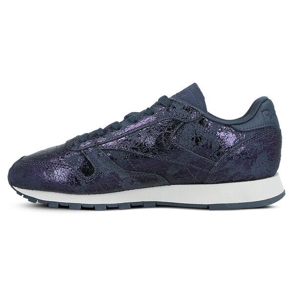 Damskie sneakersy (buty) REEBOK CL LTHR HYPE METALLIC bs6784 kolor granatowy
