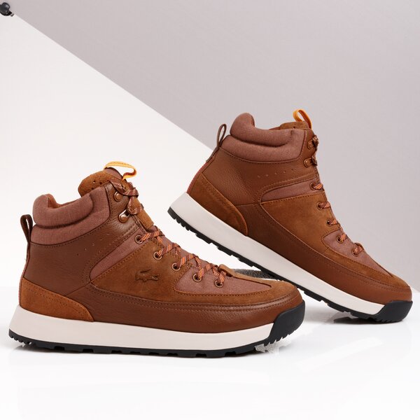 Męskie buty outdoor (trekkingowe) LACOSTE URBAN BREAKER 319 1 CMA 738cma0058y66 kolor brązowy