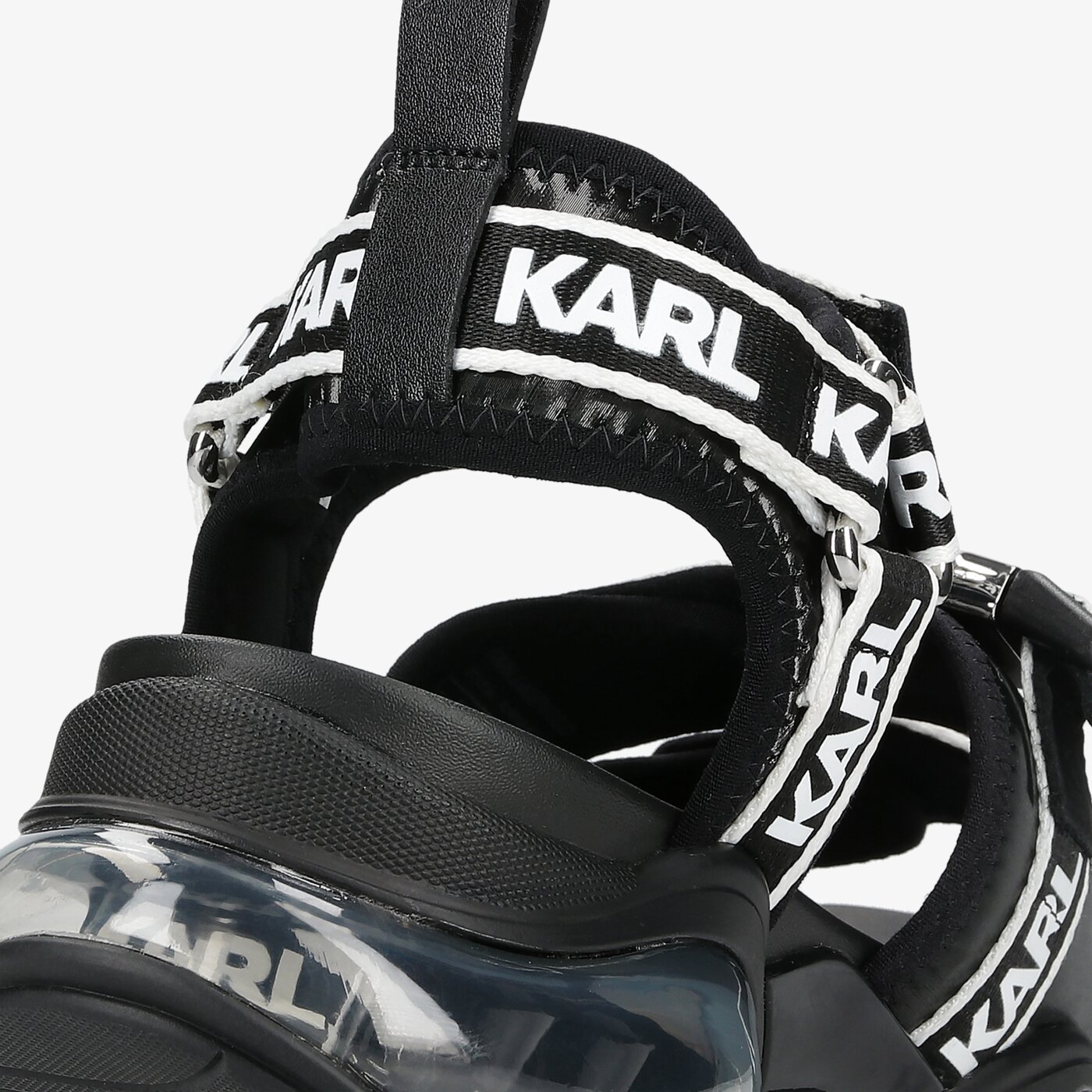 Damskie sandały KARL LAGERFELD VENTURA 2 ORBITAL RUN SANDAL kl6270540x kolor czarny