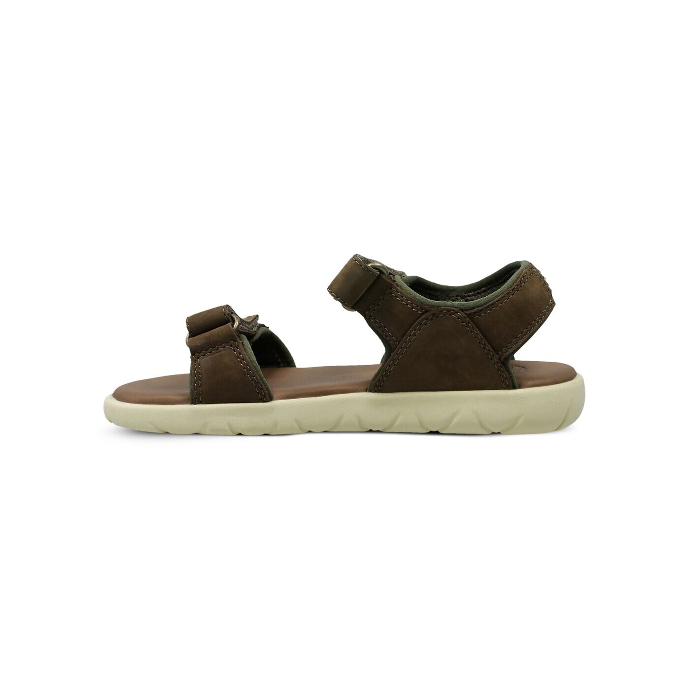 Dziecięce sandały / klapki TIMBERLAND NUBBLE SANDAL LTHR 2 STR ca1m1p kolor khaki