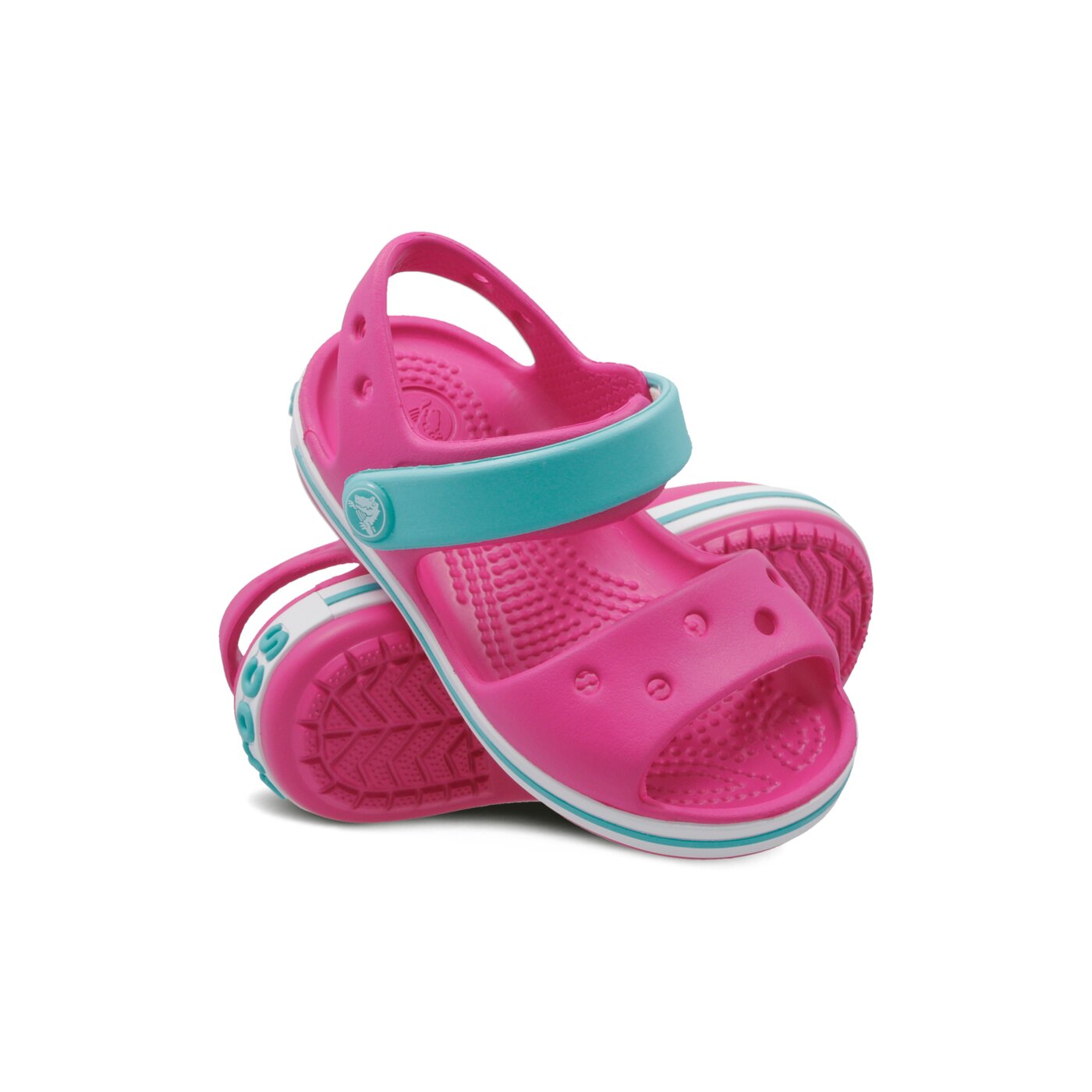 Dziecięce sandały / klapki CROCS CROCBAND SANDAL KIDS 128566lhi kolor różowy