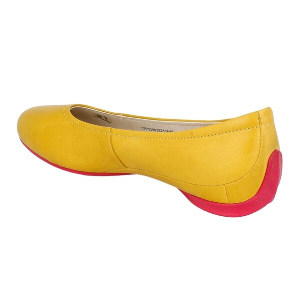 Damskie baleriny (buty) ECCO ANGEL 23903301024 kolor żółty