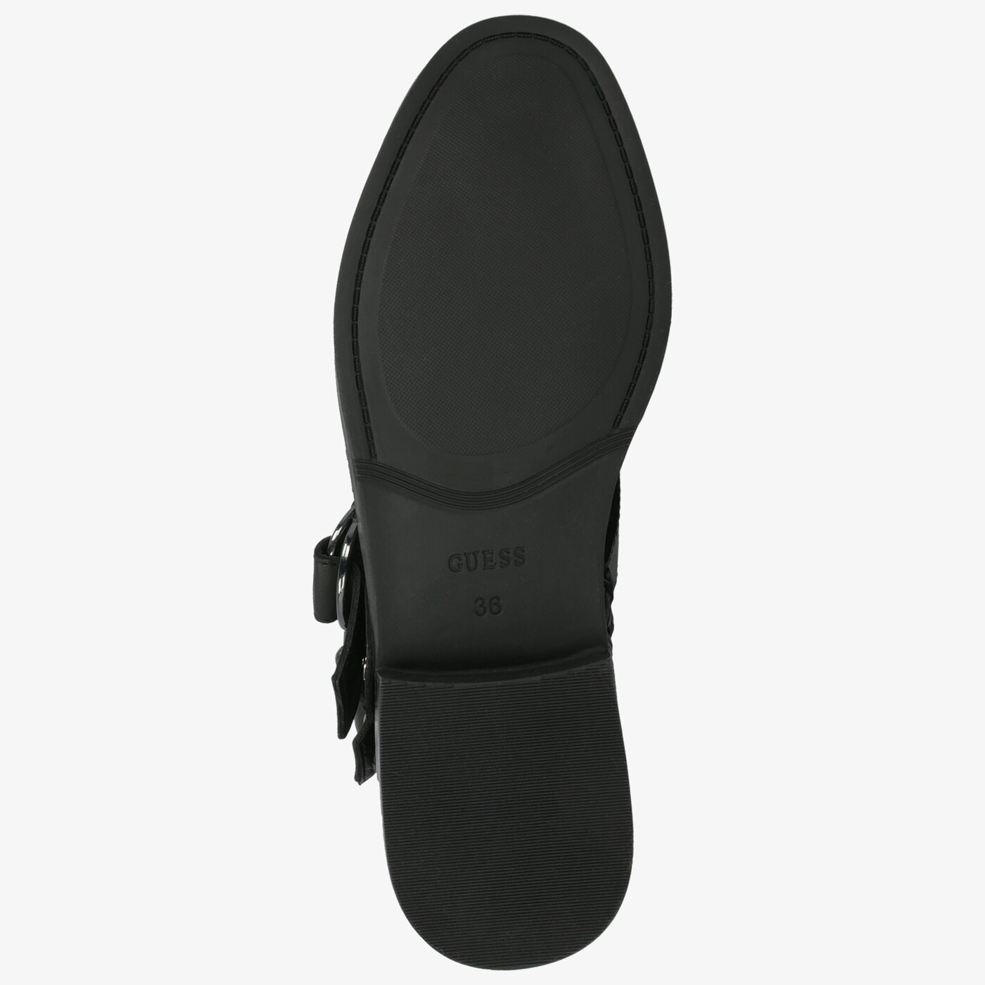 Damskie botki / sztyblety GUESS HULDIE fl8hullea10black kolor czarny