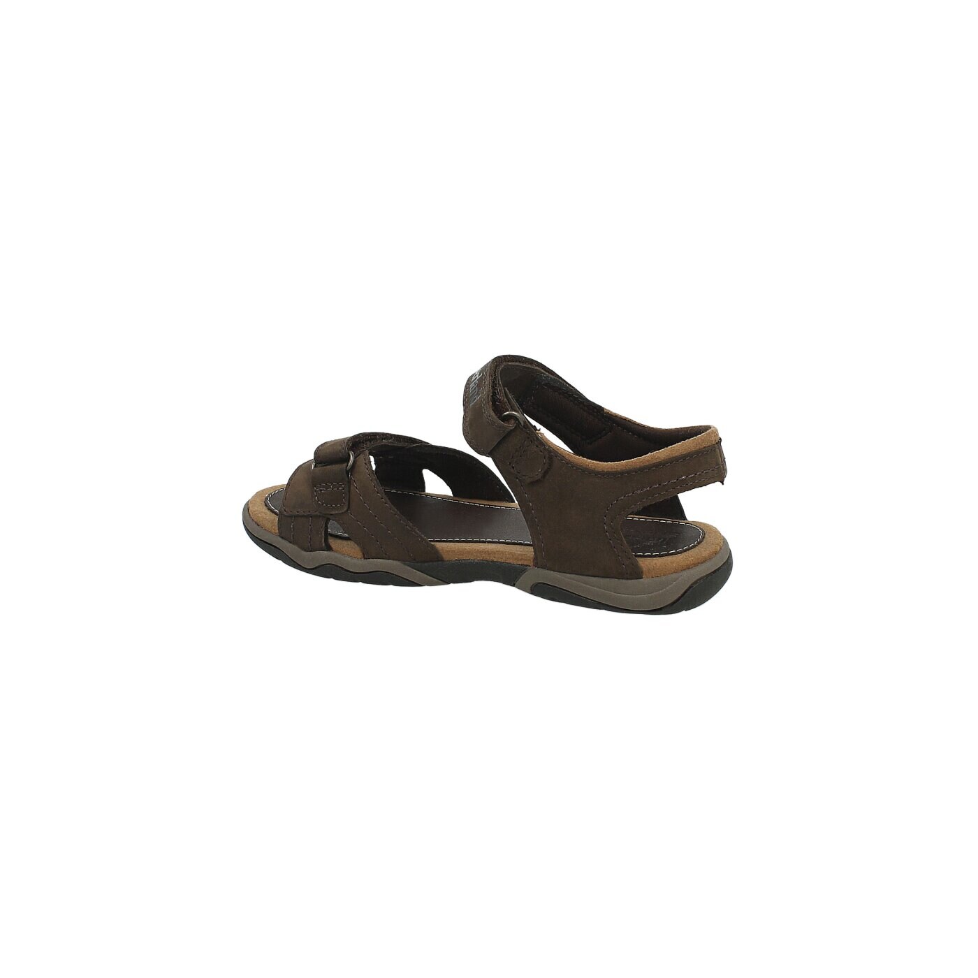 Dziecięce sandały / klapki TIMBERLAND EK OAK BLUFFS LEATHER 2 STRAP 1292a kolor brązowy