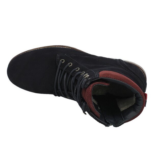 Damskie botki / sztyblety TOMMY HILFIGER WERA 34B  fw56817761403 kolor granatowy