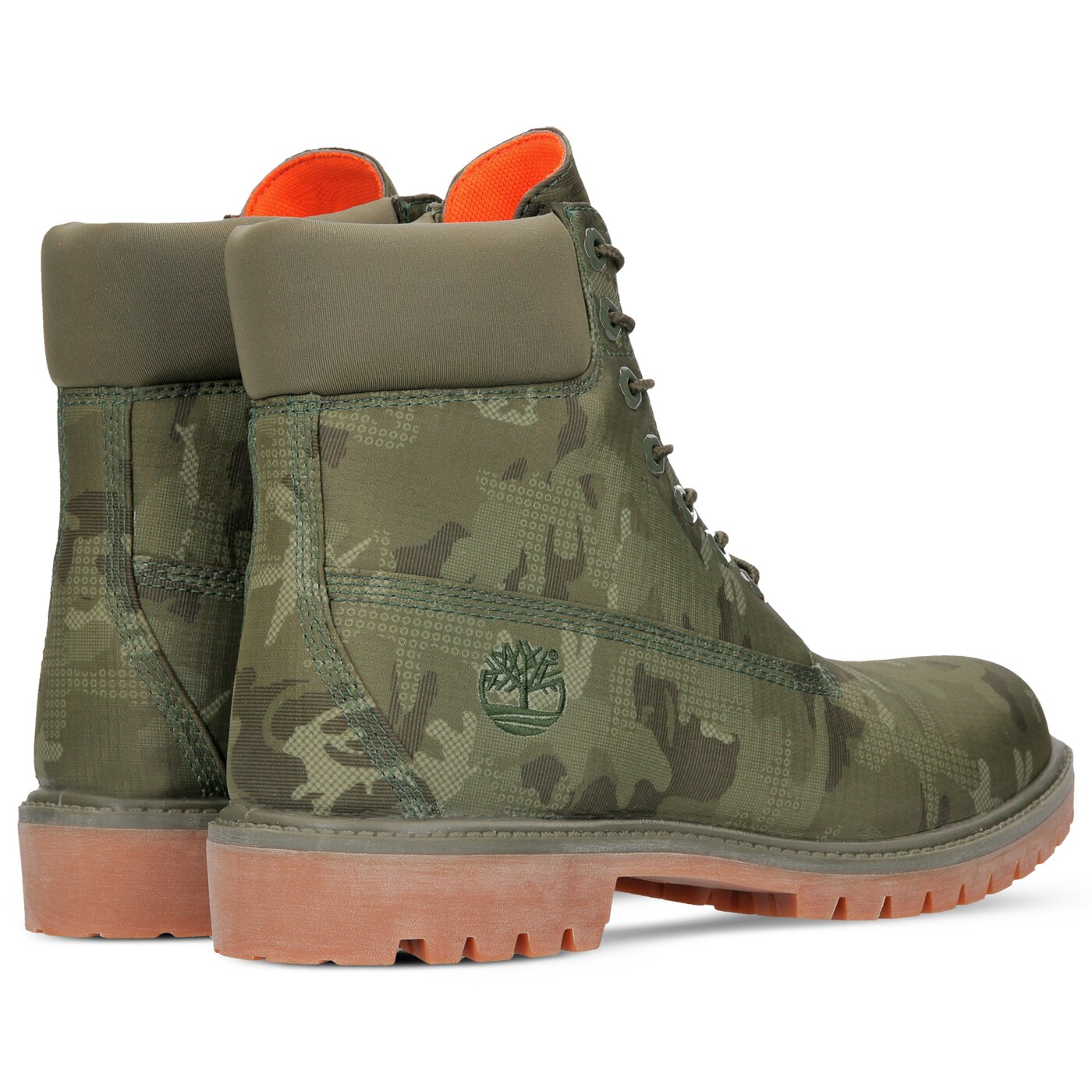 Męskie buty za kostkę TIMBERLAND PREMIUM 6 INCH FABRIC BOOT  ca1u9i kolor zielony