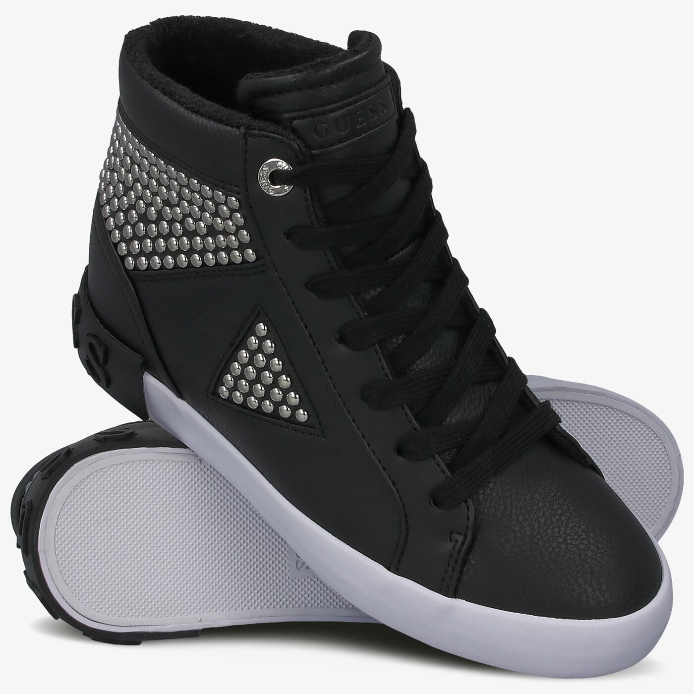 Damskie sneakersy (buty) GUESS PEETUR fl7per ele12black kolor czarny