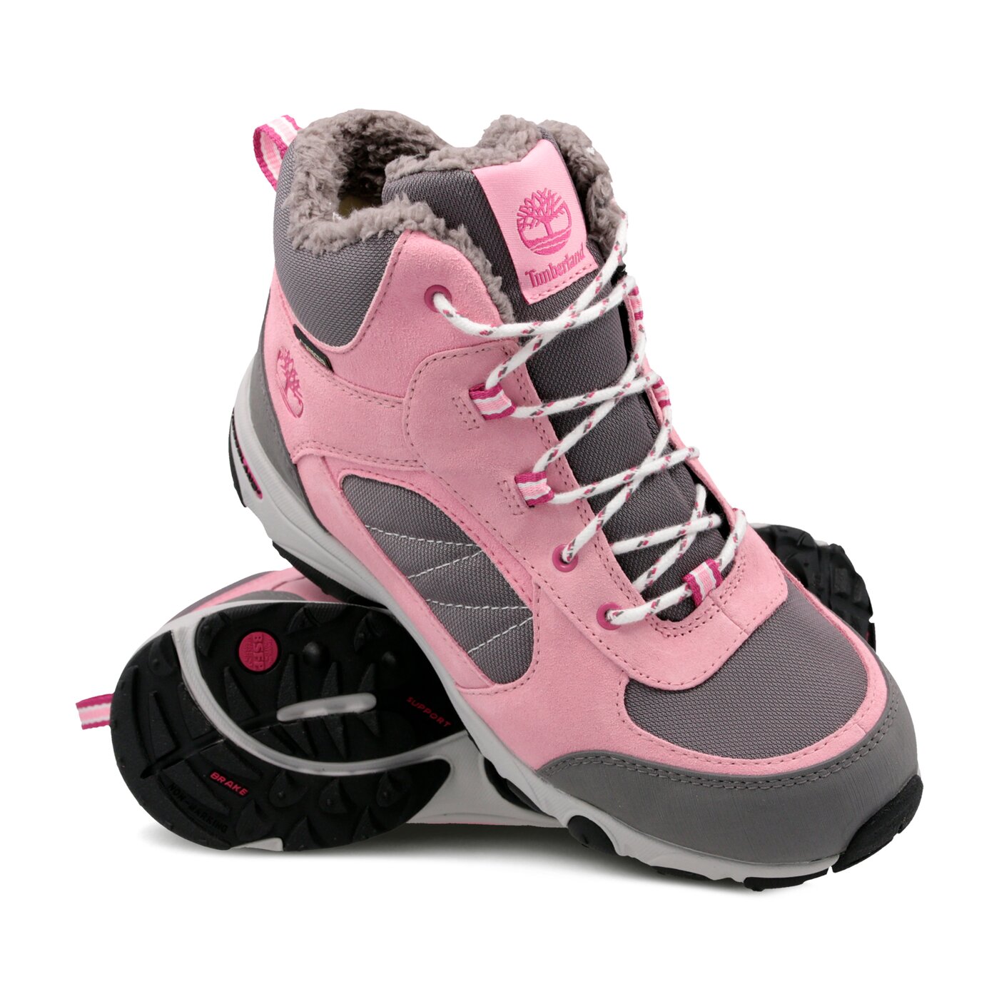 Dziecięce buty outdoor / trekkingowe TIMBERLAND OSSIPEE MID BUNGEE GTX WL a1tzn kolor różowy