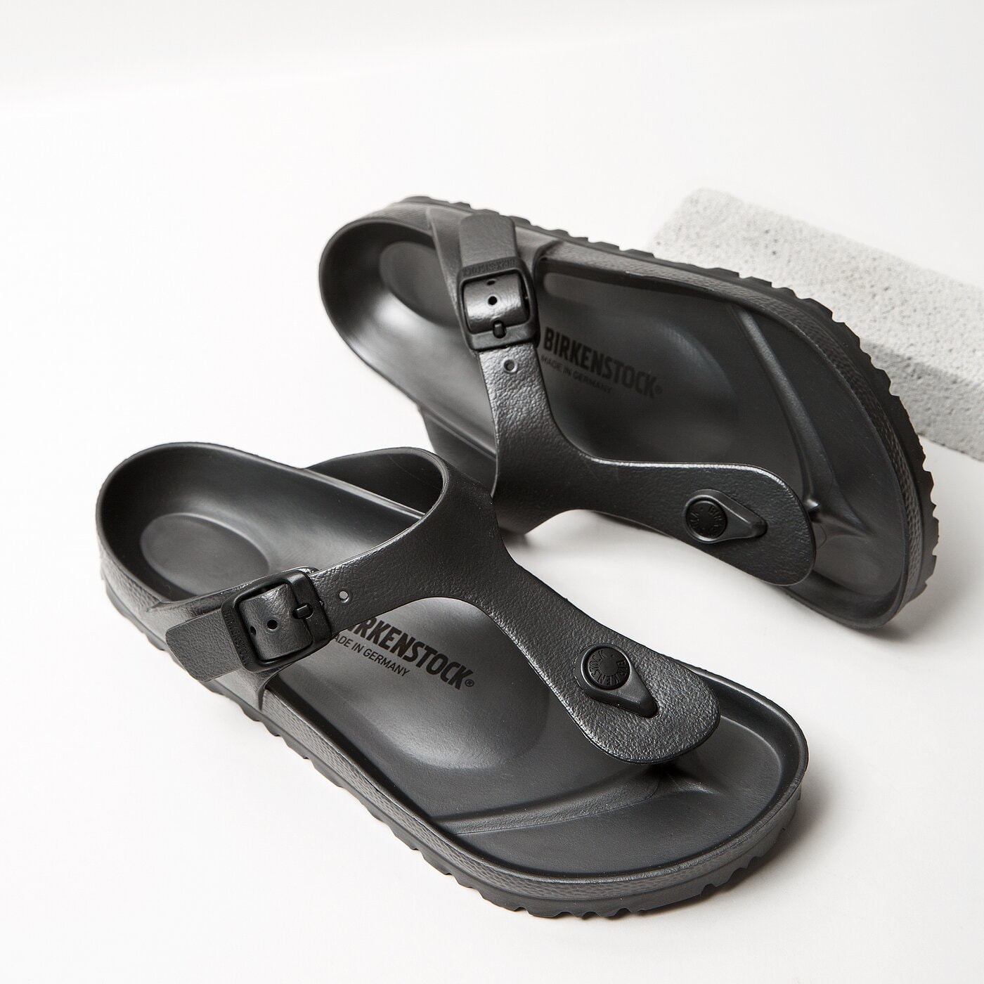 Damskie klapki BIRKENSTOCK GIZEH EVA 1001505 kolor szary